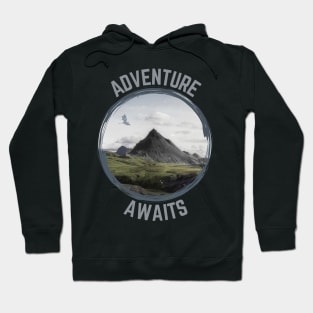 Adventure Awaits - Lonely Mountain - Fantasy - Funny Hoodie